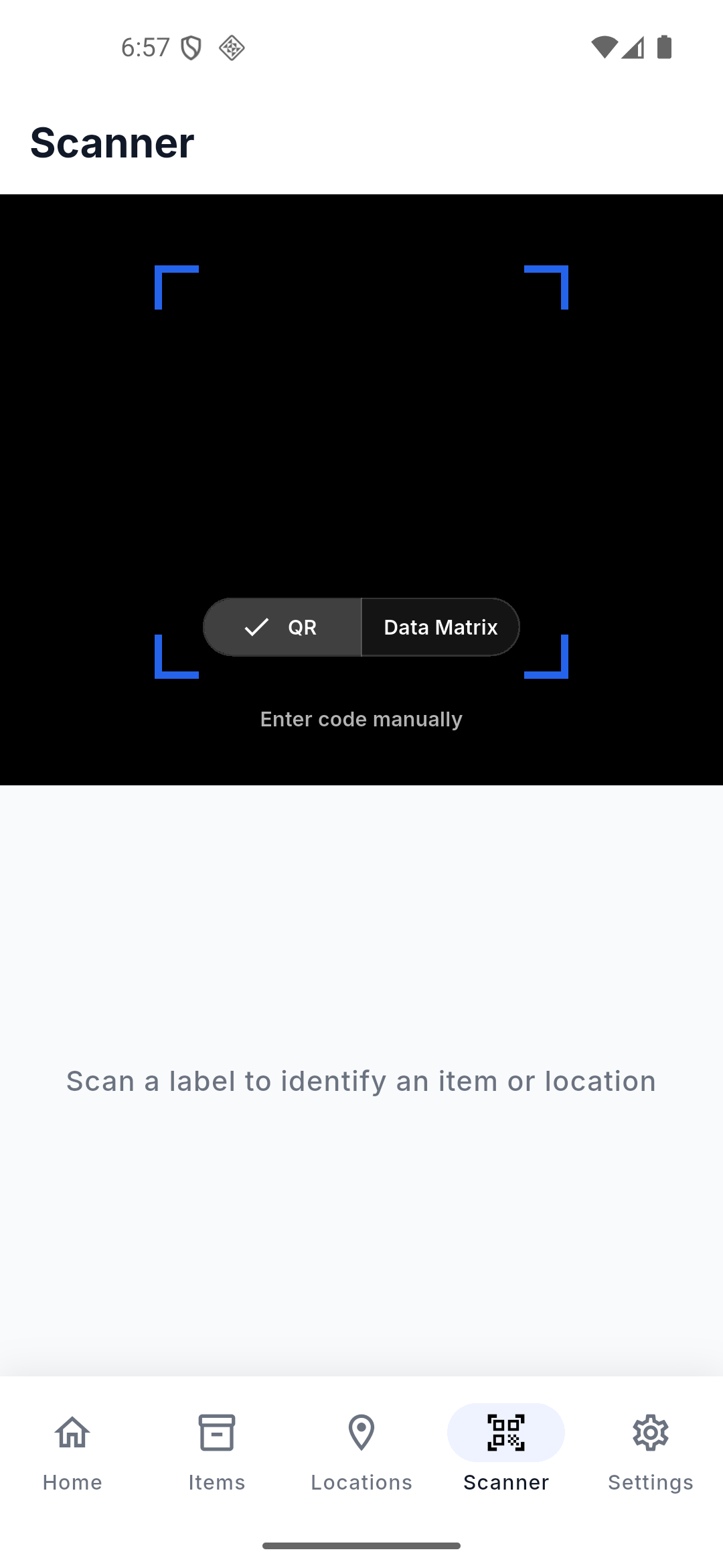 App screenshot: search